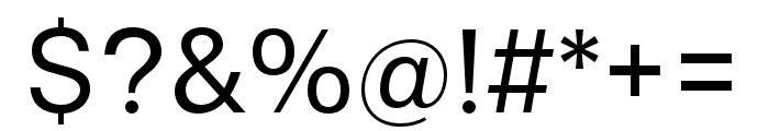 Gallad-Regular Font OTHER CHARS