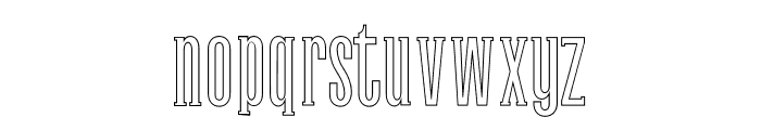 Galvin-Outline Font LOWERCASE