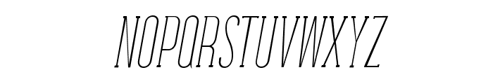 Galvin Thin Italic Font UPPERCASE