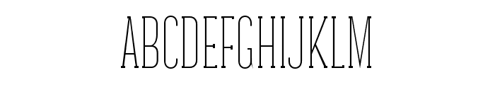 Galvin-Thin Font UPPERCASE