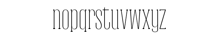 Galvin-Thin Font LOWERCASE