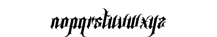 Gangsta-Italic Font LOWERCASE