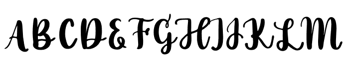 Gardenia Font UPPERCASE