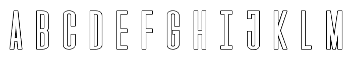 Gatsby Outline Font LOWERCASE