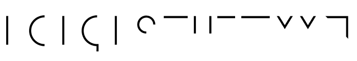 Geometricity-Line Font UPPERCASE