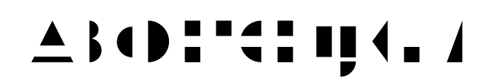 Geometricity-Shape Font UPPERCASE