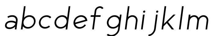 George Light Italic Font LOWERCASE