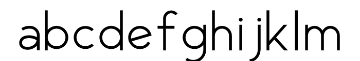 George Light Font LOWERCASE