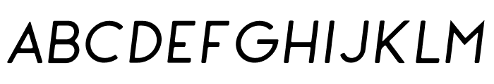 George Rounded Italic Font UPPERCASE