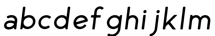 George Rounded Italic Font LOWERCASE