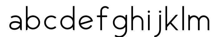 George Rounded Light Font LOWERCASE