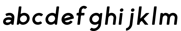 George Rounded Semibold Italic Font LOWERCASE