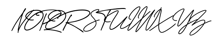 George Signature Font UPPERCASE