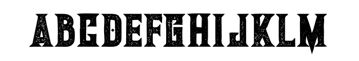 Giant Bold Grunge Font LOWERCASE