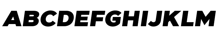 GigaSans-BlackItalic Font UPPERCASE