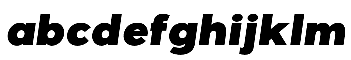 GigaSans-BlackItalic Font LOWERCASE