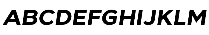 GigaSans-BoldItalic Font UPPERCASE