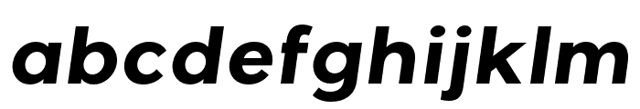 GigaSans-BoldItalic Font LOWERCASE