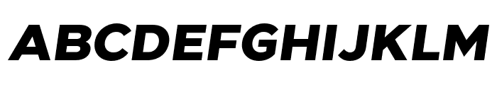 GigaSans-ExtraBoldItalic Font UPPERCASE