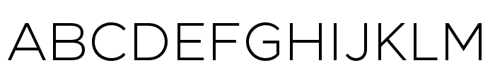 GigaSans-Light Font UPPERCASE