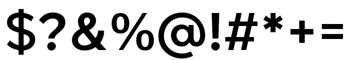 GigaSans-SemiBold Font OTHER CHARS