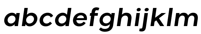 GigaSans-SemiBoldItalic Font LOWERCASE