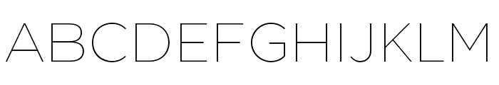 GigaSans-Thin Font UPPERCASE