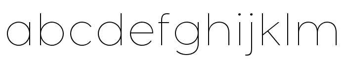 GigaSans-Thin Font LOWERCASE