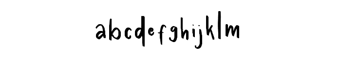 GlamoushSans Font LOWERCASE