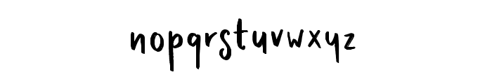 GlamoushSans Font LOWERCASE