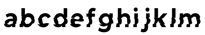 Glitchy Font LOWERCASE