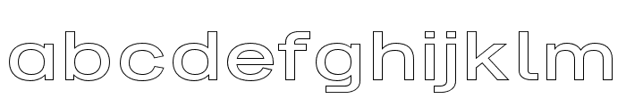 Golte Outline Font LOWERCASE