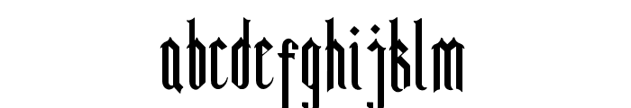 Gothica Font LOWERCASE