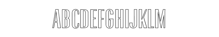 Gothink-Outline Font UPPERCASE