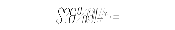 Gothink-extra-light-italic Font OTHER CHARS