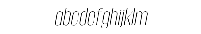 Gothink-extra-light-italic Font LOWERCASE