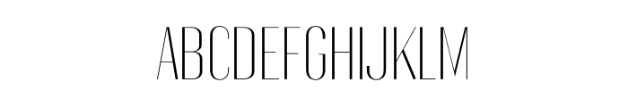 Gothink-extralight Font UPPERCASE