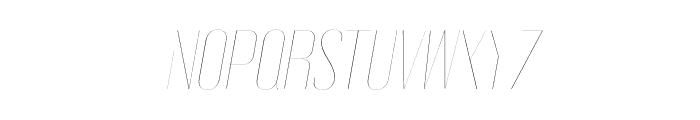 Gothink-hairItalic Font UPPERCASE