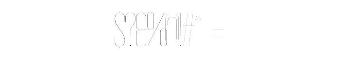 Gothink-haircondensed Font OTHER CHARS