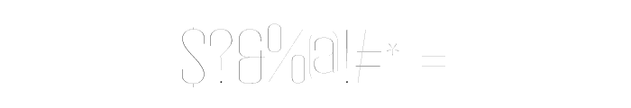 Gothink-hairsemiexpanded Font OTHER CHARS