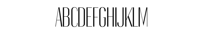 Gothink-light-condensed Font UPPERCASE