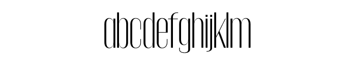 Gothink-light-condensed Font LOWERCASE