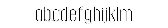 Gothink-light-semi-expanded Font LOWERCASE