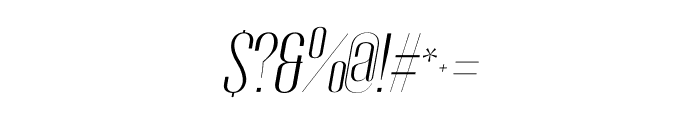 Gothink-lightItalic Font OTHER CHARS