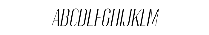 Gothink-lightItalic Font UPPERCASE