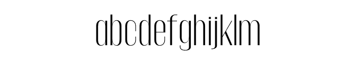 Gothink-light Font LOWERCASE