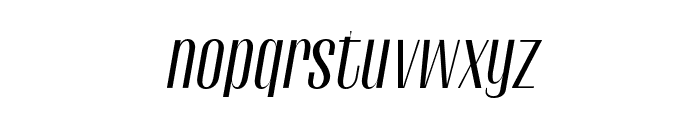 Gothink-regularItalic Font LOWERCASE