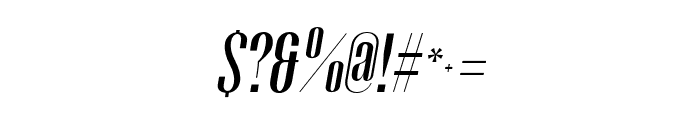 Gothink-semiboldItalic Font OTHER CHARS