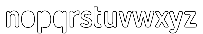 Gunnar Cutout-Outline Regular Font LOWERCASE