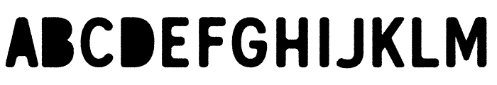 Gunnar Cutout-Rough Regular Font UPPERCASE